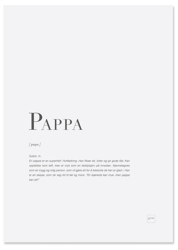 PAPPA poster 50x70cm