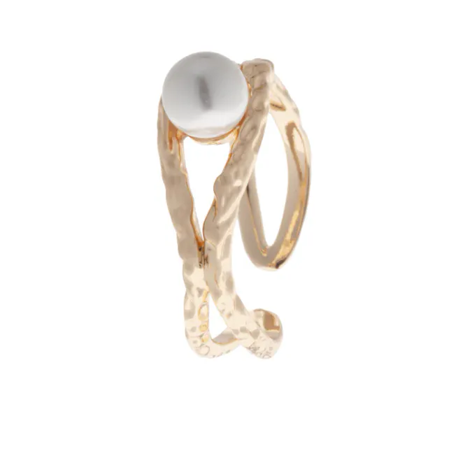 Hovedbilde Gullring med perle