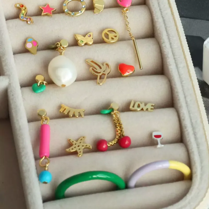 Love U Ørering 1 stk Red